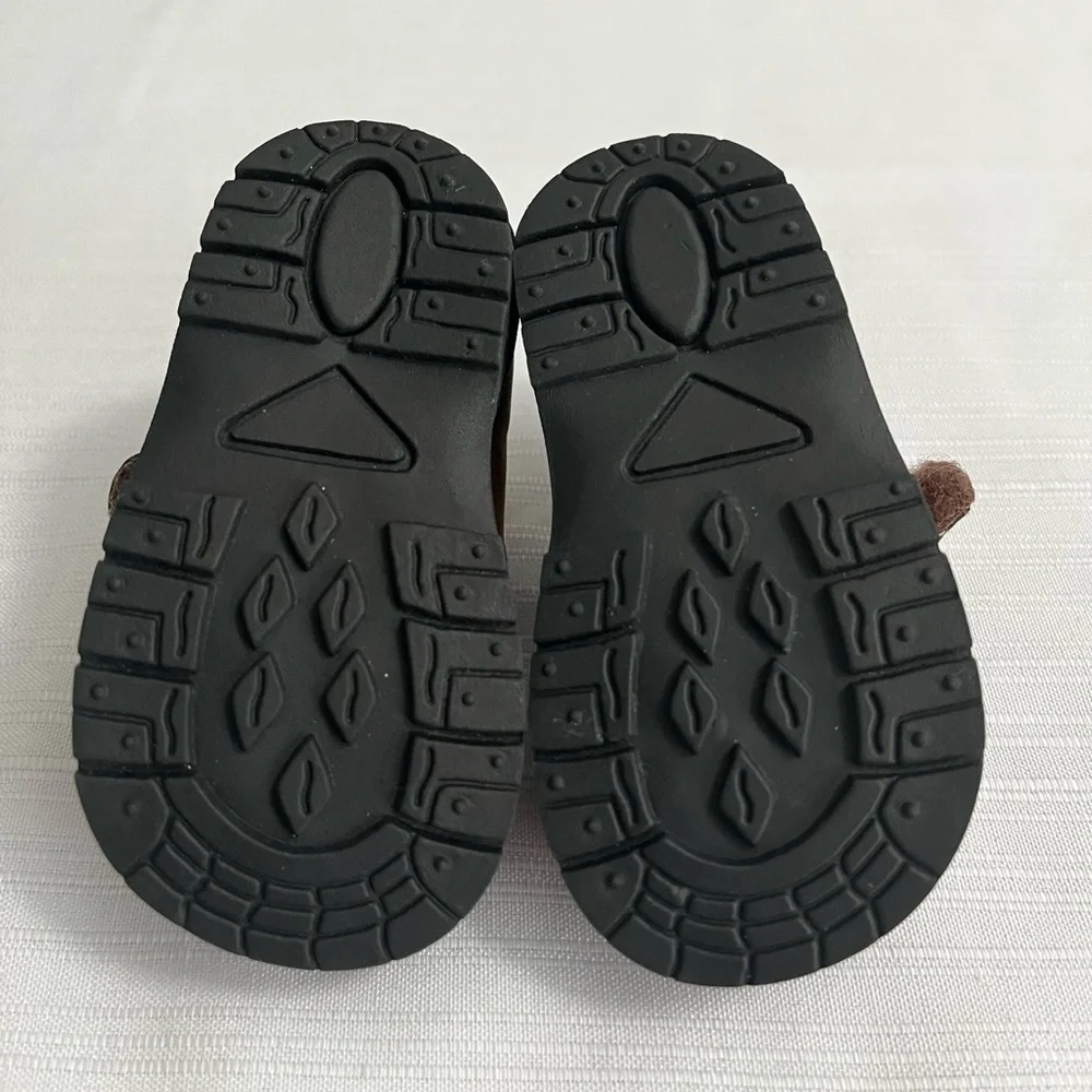 Lamour Velcro Brown Baby Shoes 3-6 Months